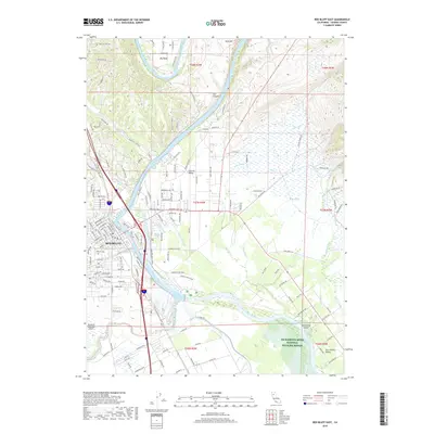 2018 Map of Red Bluff East, 2018 Print