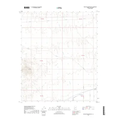 2018 Map of Red Bluff Mountain East, 2018 Print
