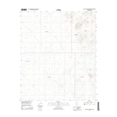 2014 Map of Red Bluff Mountain NW, 2014 Print