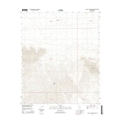 2014 Map of Red Bluff Mountain West, 2014 Print
