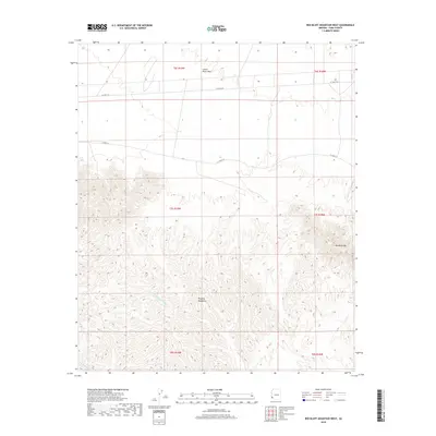 2018 Map of Red Bluff Mountain West, 2018 Print