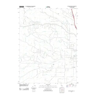 2012 Map of Red Bluff West, 2012 Print