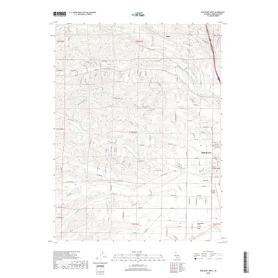 2018 Map of Red Bluff West, 2018 Print