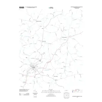 2013 Map of Red Boiling Springs, 2013 Print