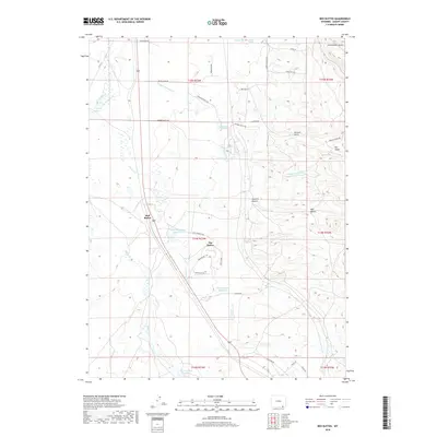 2018 Map of Red Buttes, 2018 Print