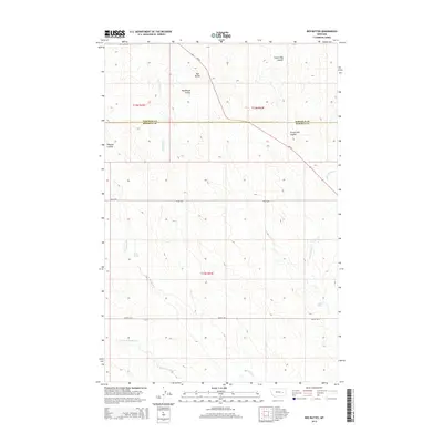 2014 Map of Red Buttes, 2014 Print