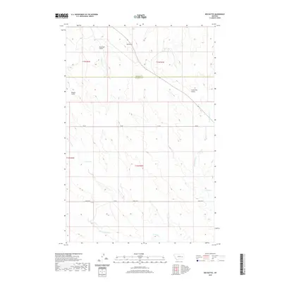 2020 Map of Red Buttes, 2020 Print
