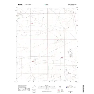 2018 Map of Red Buttes, 2018 Print