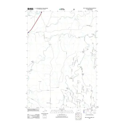 2012 Map of Red Canyon Creek, 2012 Print