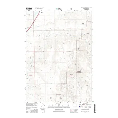 2015 Map of Red Canyon Creek, 2015 Print