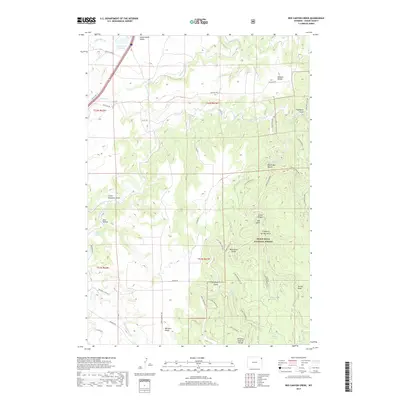 2017 Map of Red Canyon Creek, 2017 Print