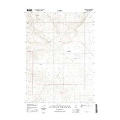 2015 Map of Red Canyon, 2015 Print