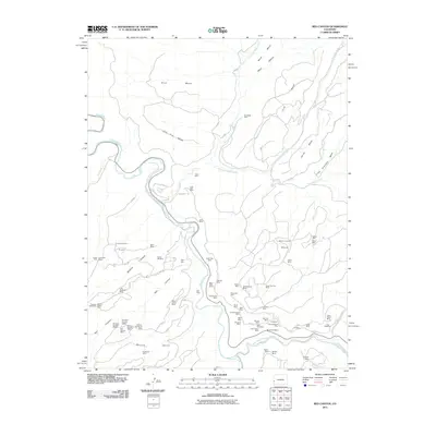 2011 Map of Red Canyon, 2011 Print