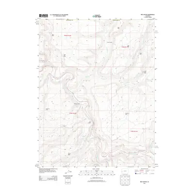 2013 Map of Red Canyon, 2013 Print