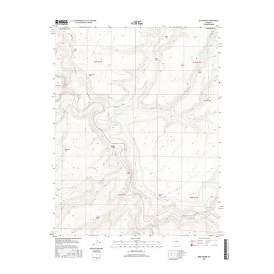 2016 Map of Red Canyon, 2016 Print