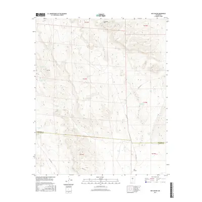 2017 Map of Red Canyon, 2017 Print
