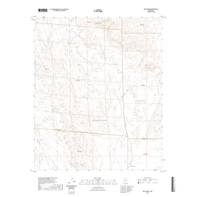 2023 Map of Red Canyon, 2023 Print