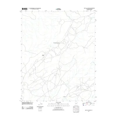 2011 Map of Red Clay Wash, 2011 Print