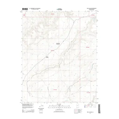 2014 Map of Red Clay Wash, 2014 Print