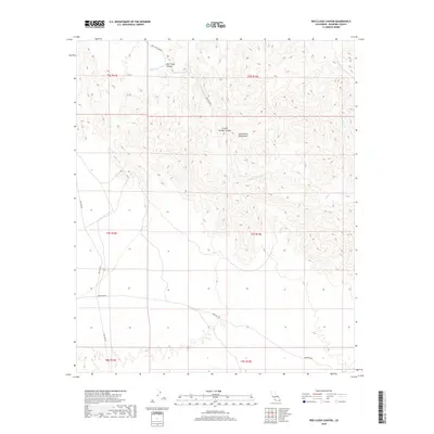 2018 Map of Red Cloud Canyon, 2018 Print