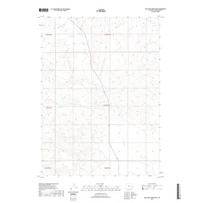 2017 Map of Red Cloud Creek East, 2017 Print