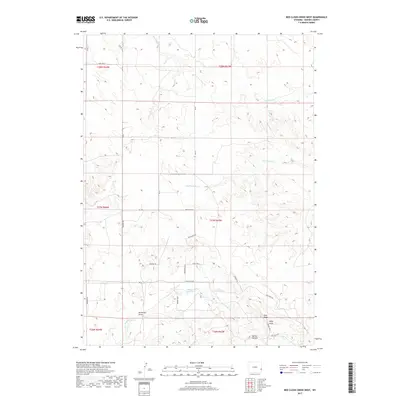 2017 Map of Red Cloud Creek West, 2017 Print