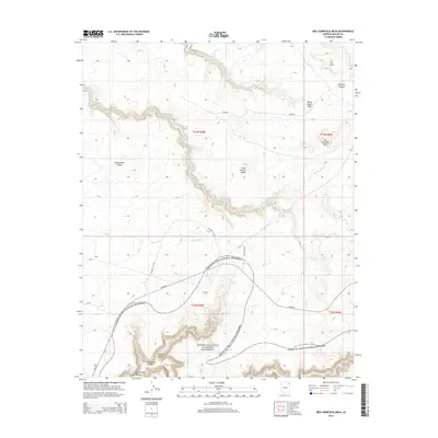 2014 Map of Red Cornfield Mesa, 2014 Print
