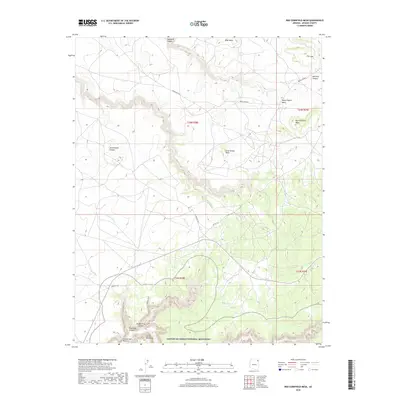 2018 Map of Red Cornfield Mesa, 2018 Print