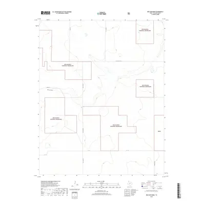 2019 Map of Red Cow Draw, 2019 Print