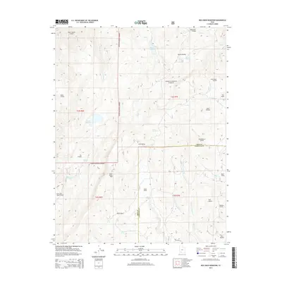 2014 Map of Red Creek Reservoir, 2014 Print