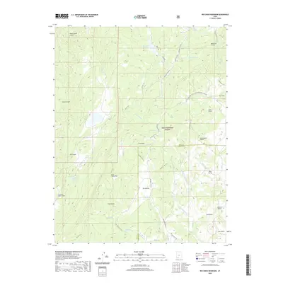 2020 Map of Red Creek Reservoir, 2020 Print