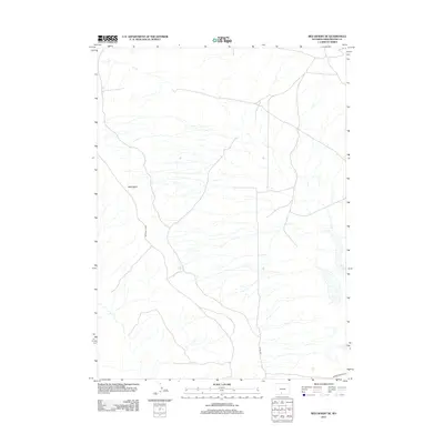 2012 Map of Red Desert SE, 2012 Print