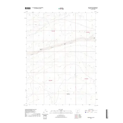 2017 Map of Red Desert SW, 2017 Print