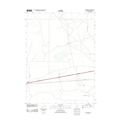 2012 Map of Red Desert, 2012 Print