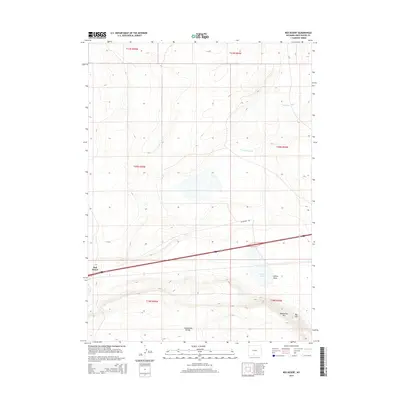 2015 Map of Red Desert, 2015 Print
