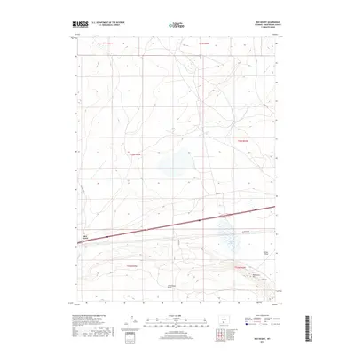 2017 Map of Red Desert, 2017 Print