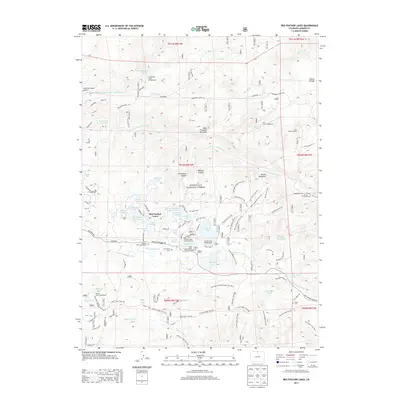 2013 Map of Red Feather Lakes, 2013 Print