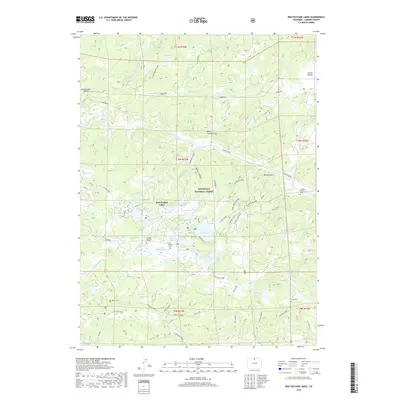 2019 Map of Red Feather Lakes, 2019 Print