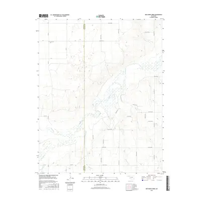 2016 Map of Red Horse Creek, 2016 Print
