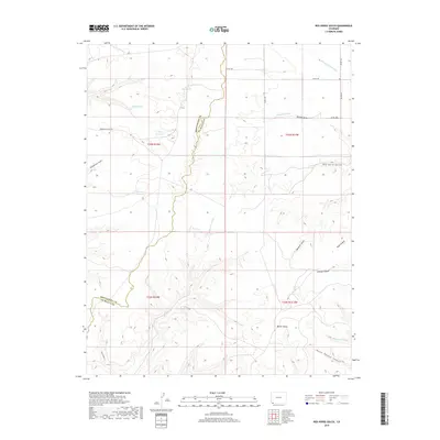 2019 Map of Red Horse Gulch, 2019 Print