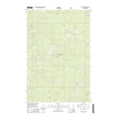 2017 Map of Red Ives Peak, 2017 Print