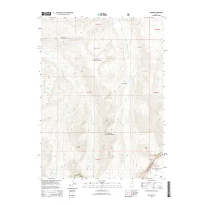 2014 Map of Red Knob, 2014 Print