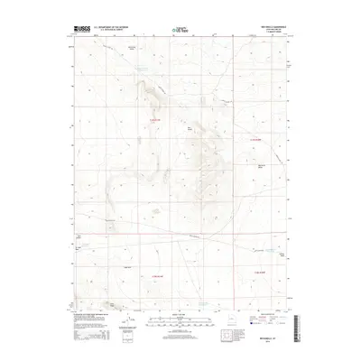 2014 Map of Red Knolls, 2014 Print