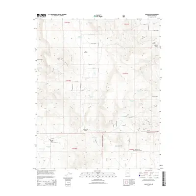 2014 Map of Red Lake Flat, 2014 Print