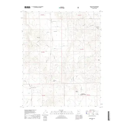 2018 Map of Red Lake Flat, 2018 Print