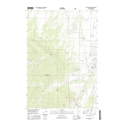 2017 Map of Red Lodge West, 2017 Print
