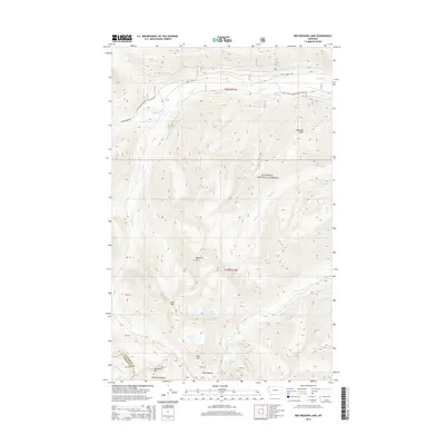 2014 Map of Red Meadow Lake, 2014 Print