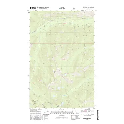 2017 Map of Red Meadow Lake, 2017 Print