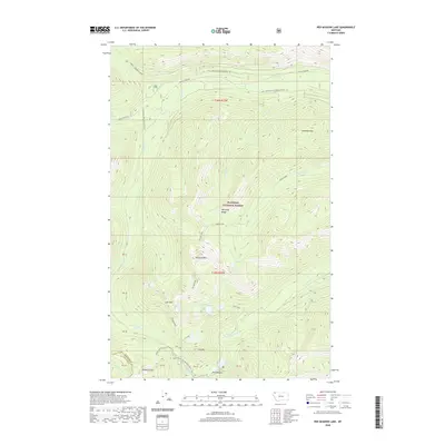 2020 Map of Red Meadow Lake, 2020 Print