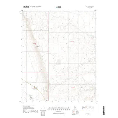 2018 Map of Red Mesa, 2018 Print